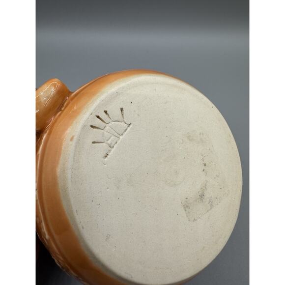 Bordallo Pinheiro Inspired Style Pumpkin Embossed Mug Fall Harvest Season - Picture 7 of 10